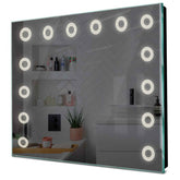 Specchio LED Quadrato | Controllo tramite interruttore a muro | Luce bianca neutra - Reyze Serie Minimal Modello 4